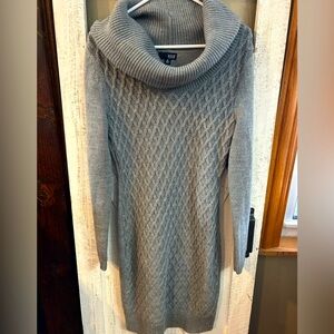 NWT ANA Cowl Neck Sweater Dress